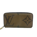 Louis Vuitton Black Brown Camel Leather Long Wallet