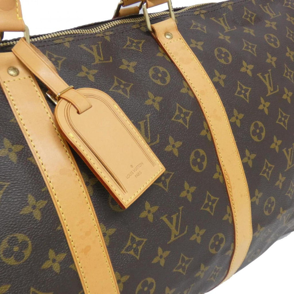 Louis Vuitton Marron Coated Canvas Boston Bag