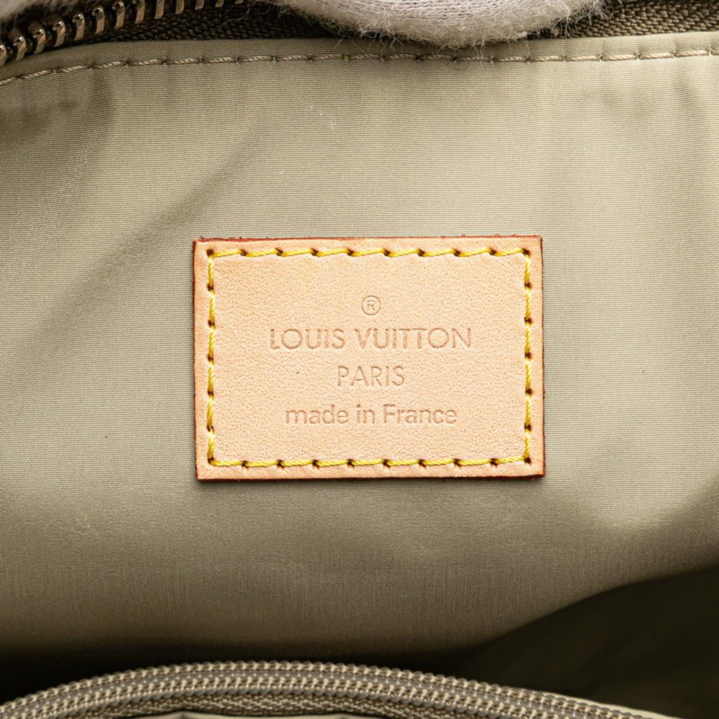 Louis Vuitton Damier Geant Earth Khaki Canvas Leather Pouch