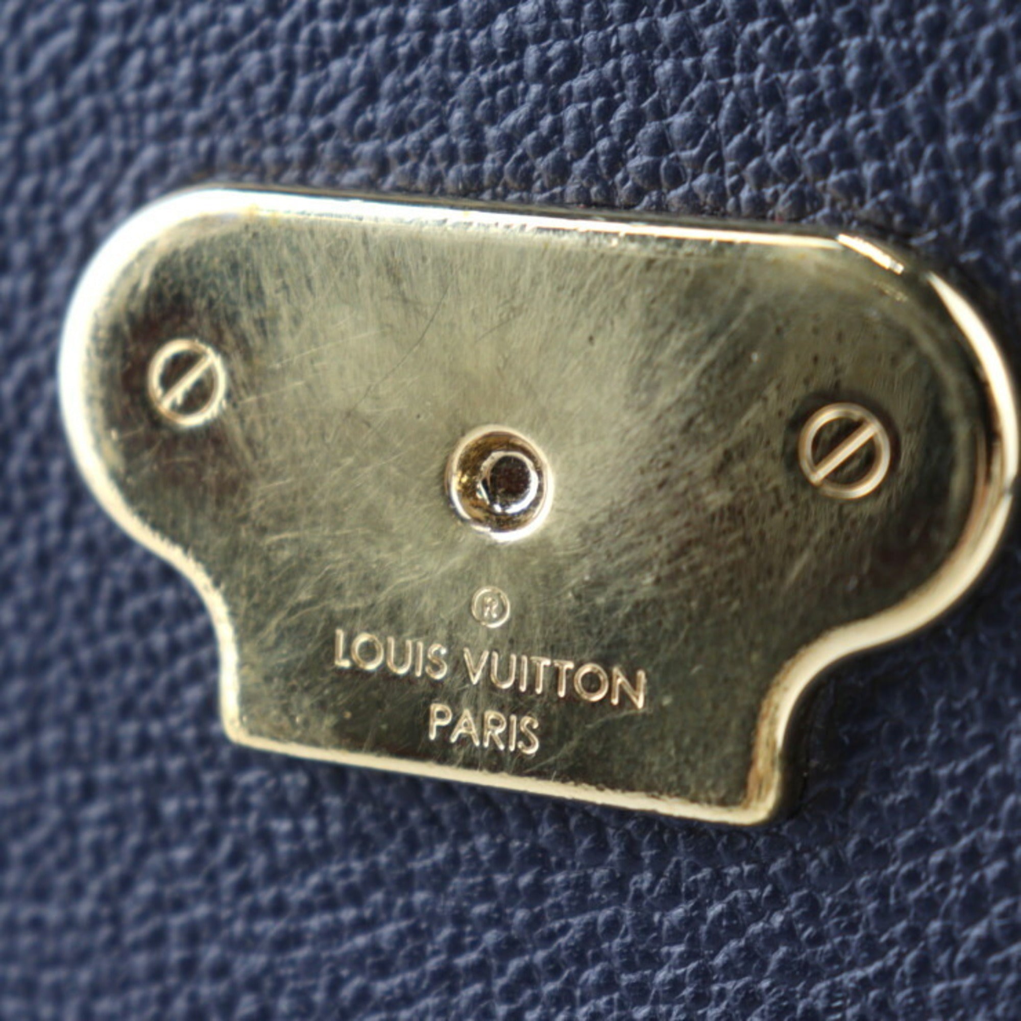 Louis Vuitton Monogram Empreinte Marine Rouge Leather Handbag Pochette Shoulder Bag
