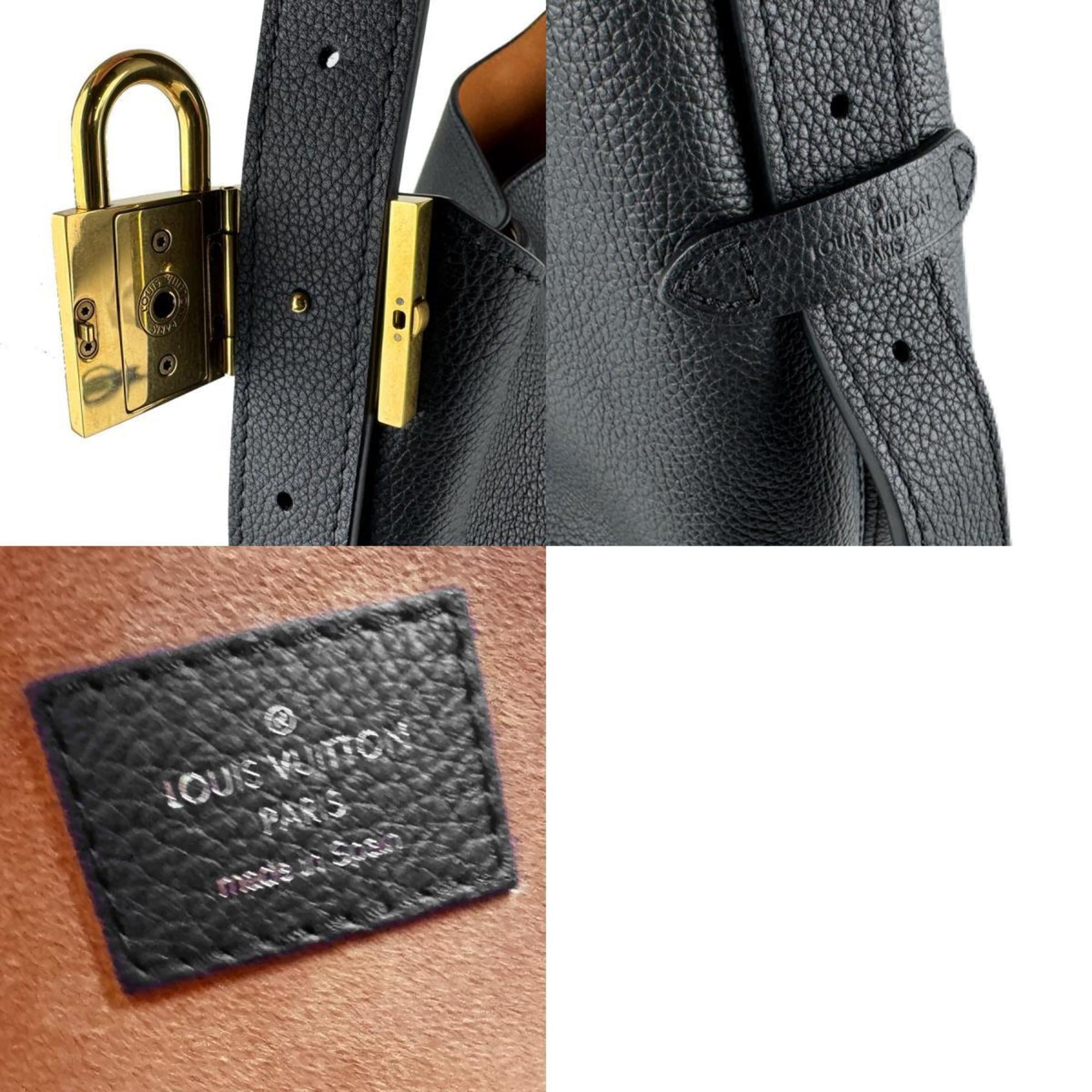 Louis Vuitton Black Leather Pouch Shoulder Bag