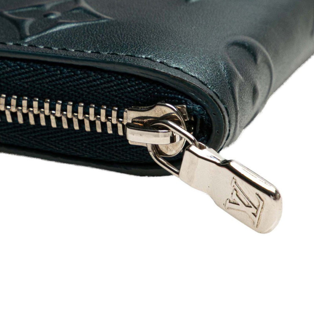 Louis Vuitton Blue Leather Coin Purse/Coin Case