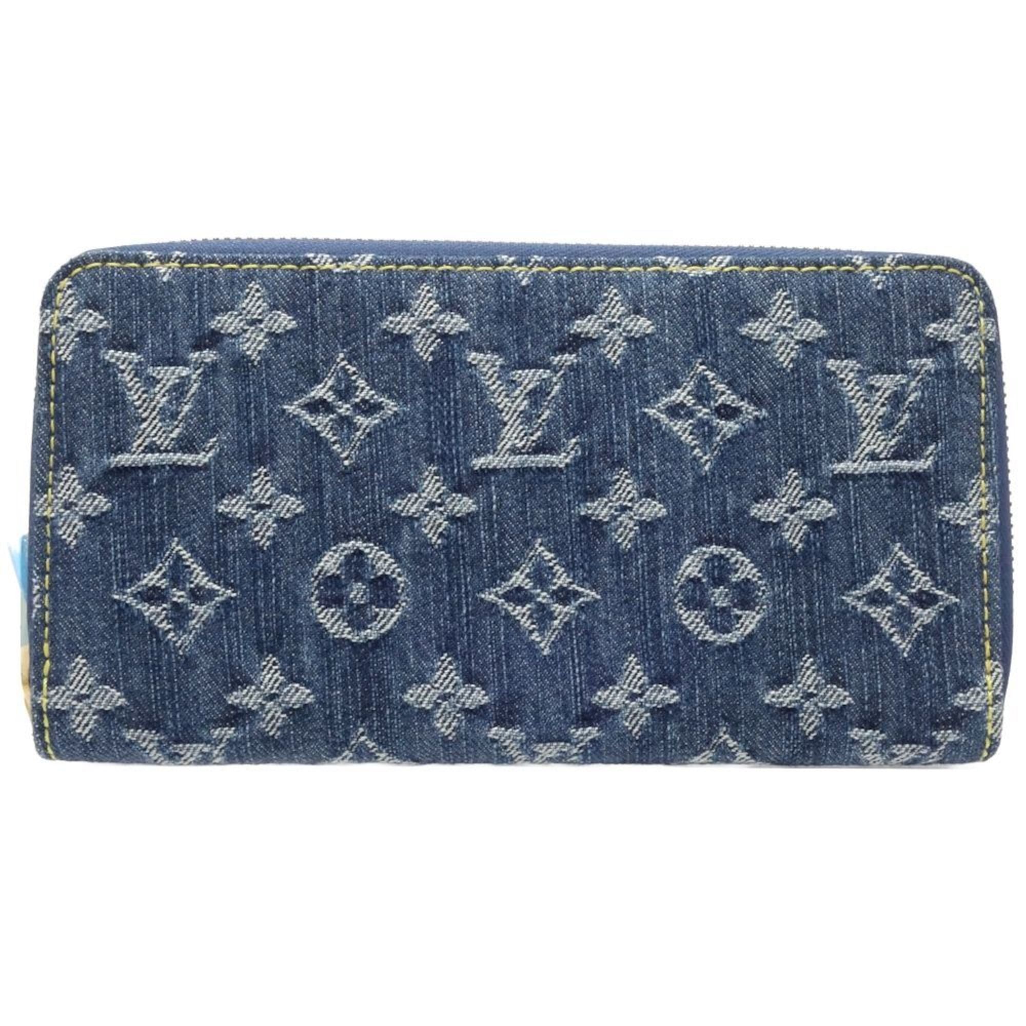 Louis Vuitton Monogram Denim Blue Monogram Monogram Denim Long Bill Wallet