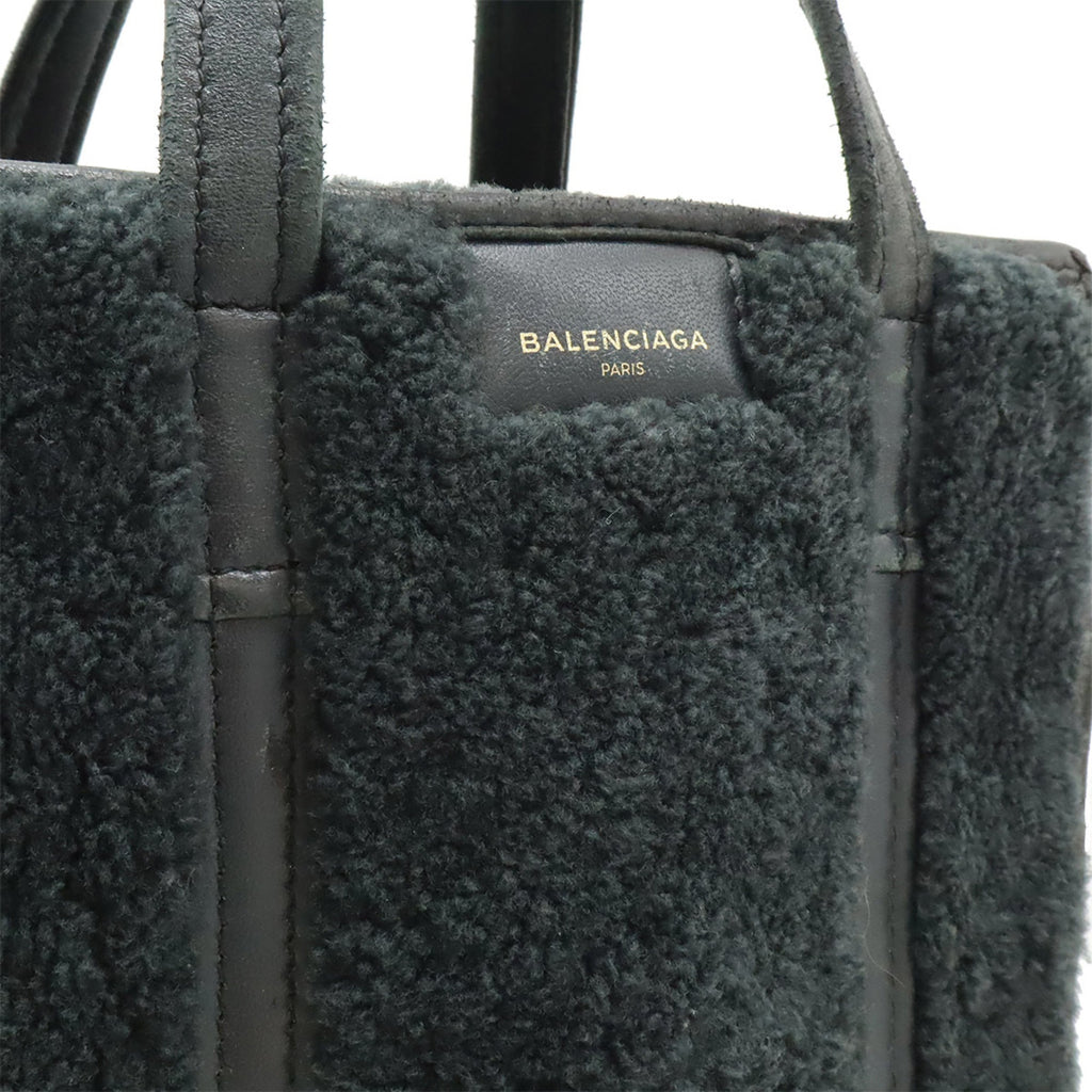 Balenciaga Black Leather Handbag Shoulder