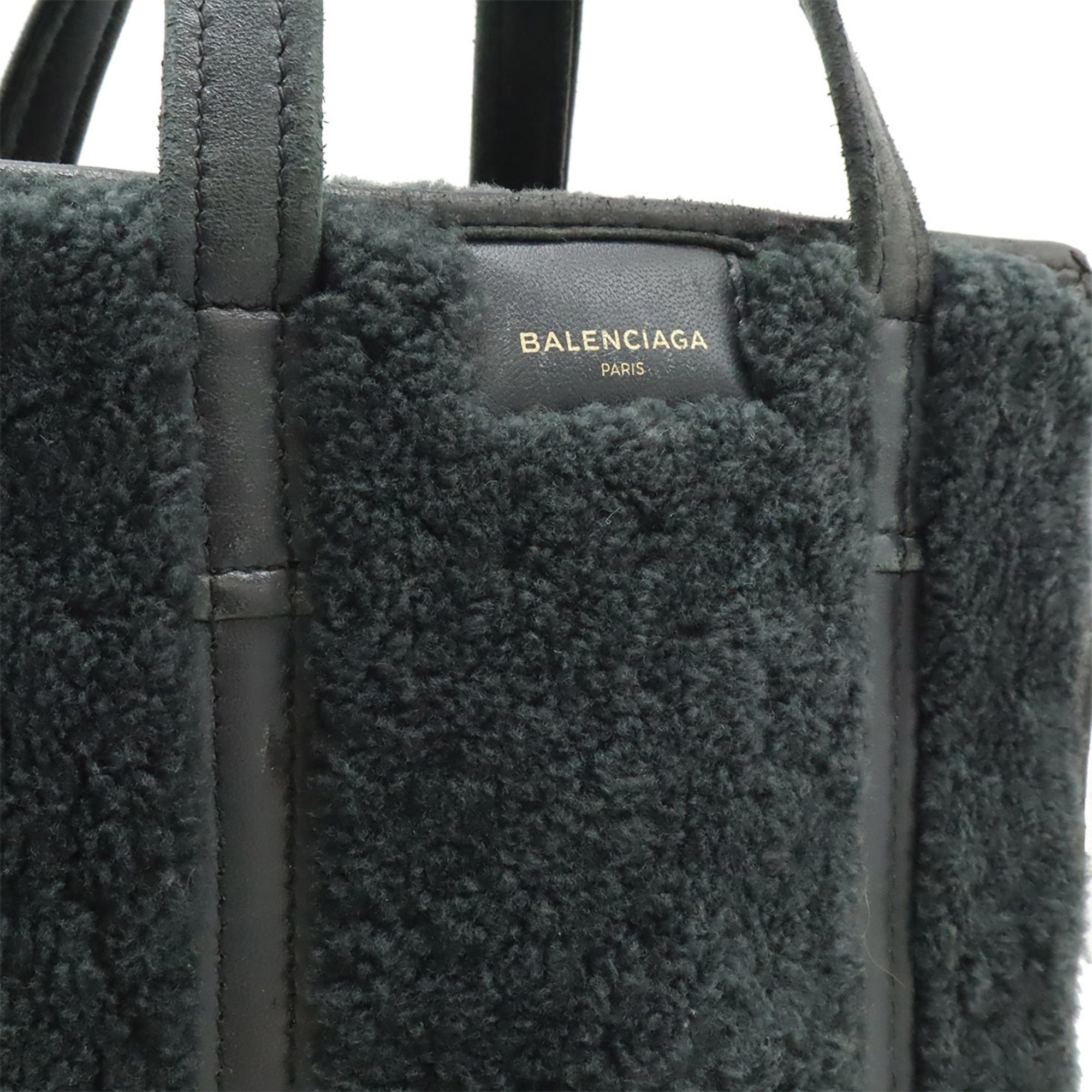 Balenciaga Black Leather Handbag Shoulder
