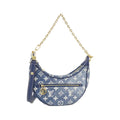 Louis Vuitton Navy Denim Shoulder Bag