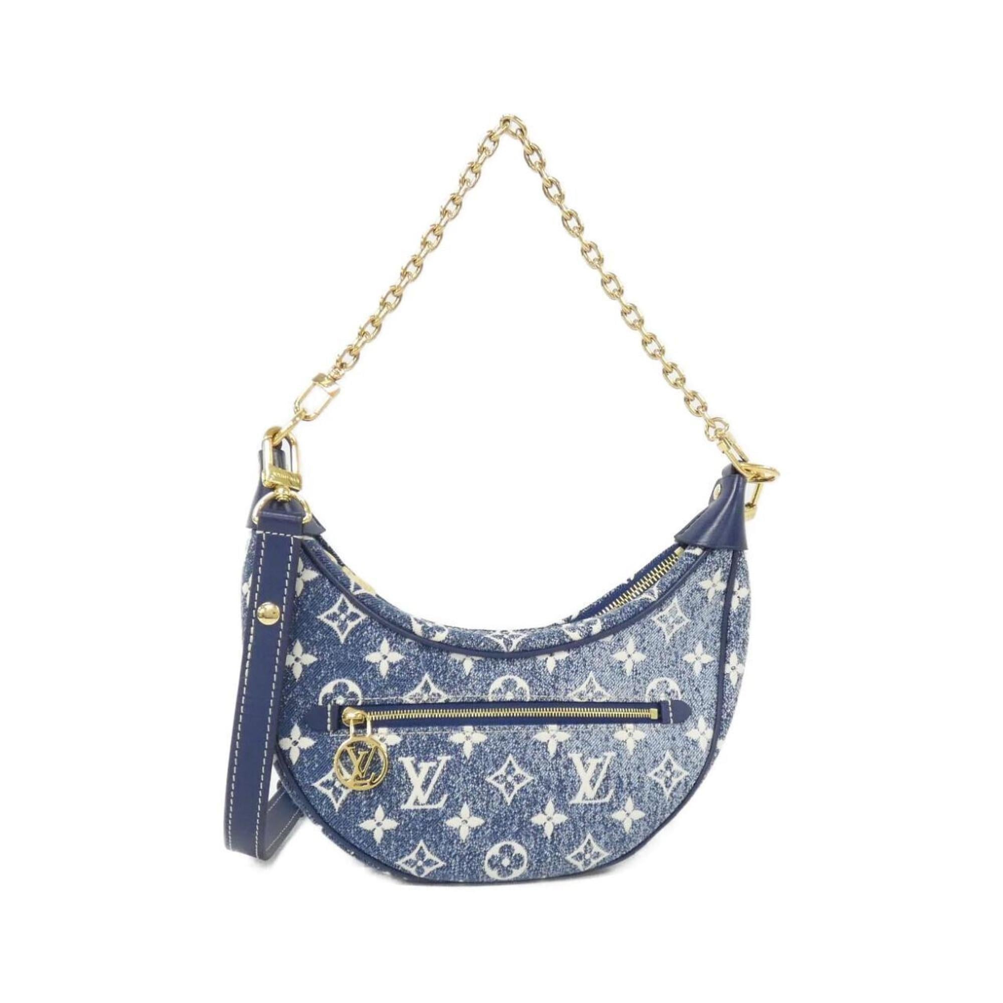 Louis Vuitton Navy Denim Shoulder Bag