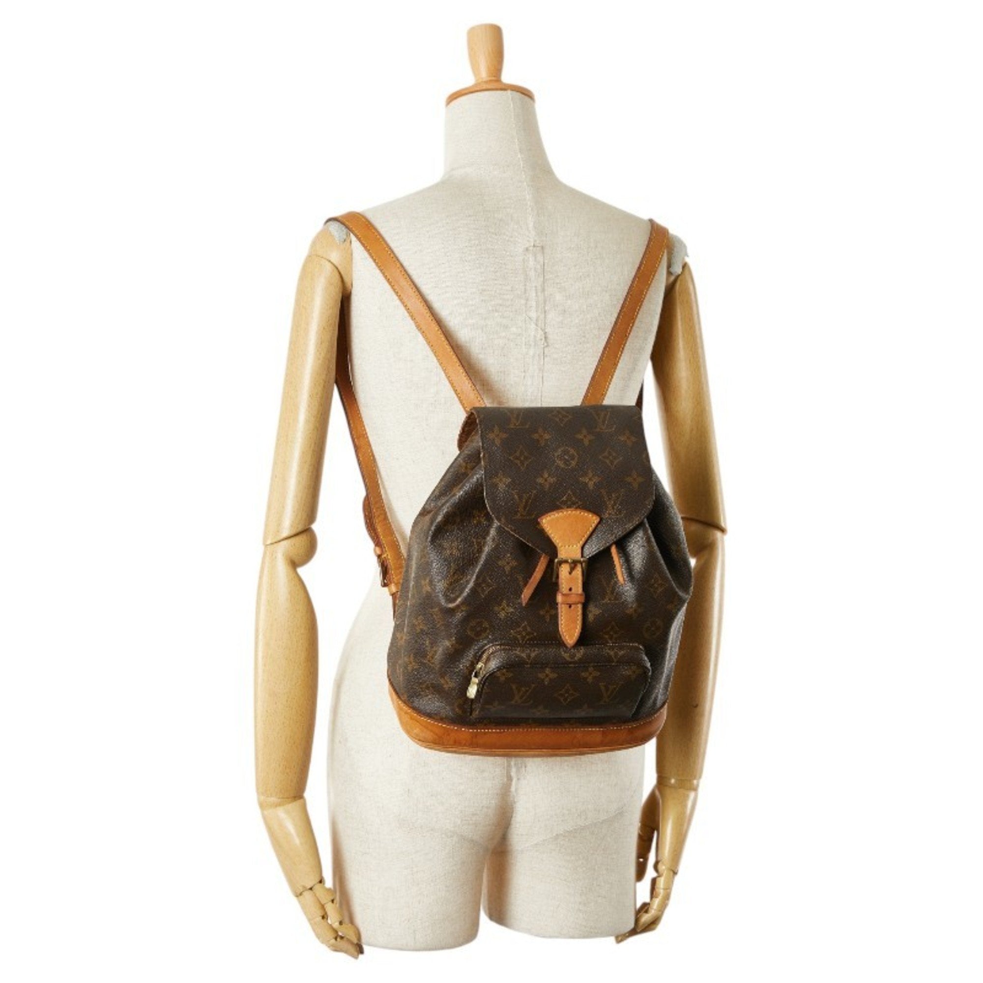 Louis Vuitton Brown Pvc Leather Backpack