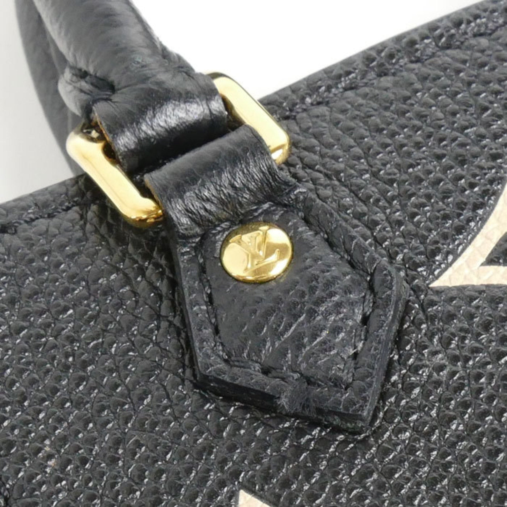 Louis Vuitton Beige Black Monogram Empreinte Shoulder Bag