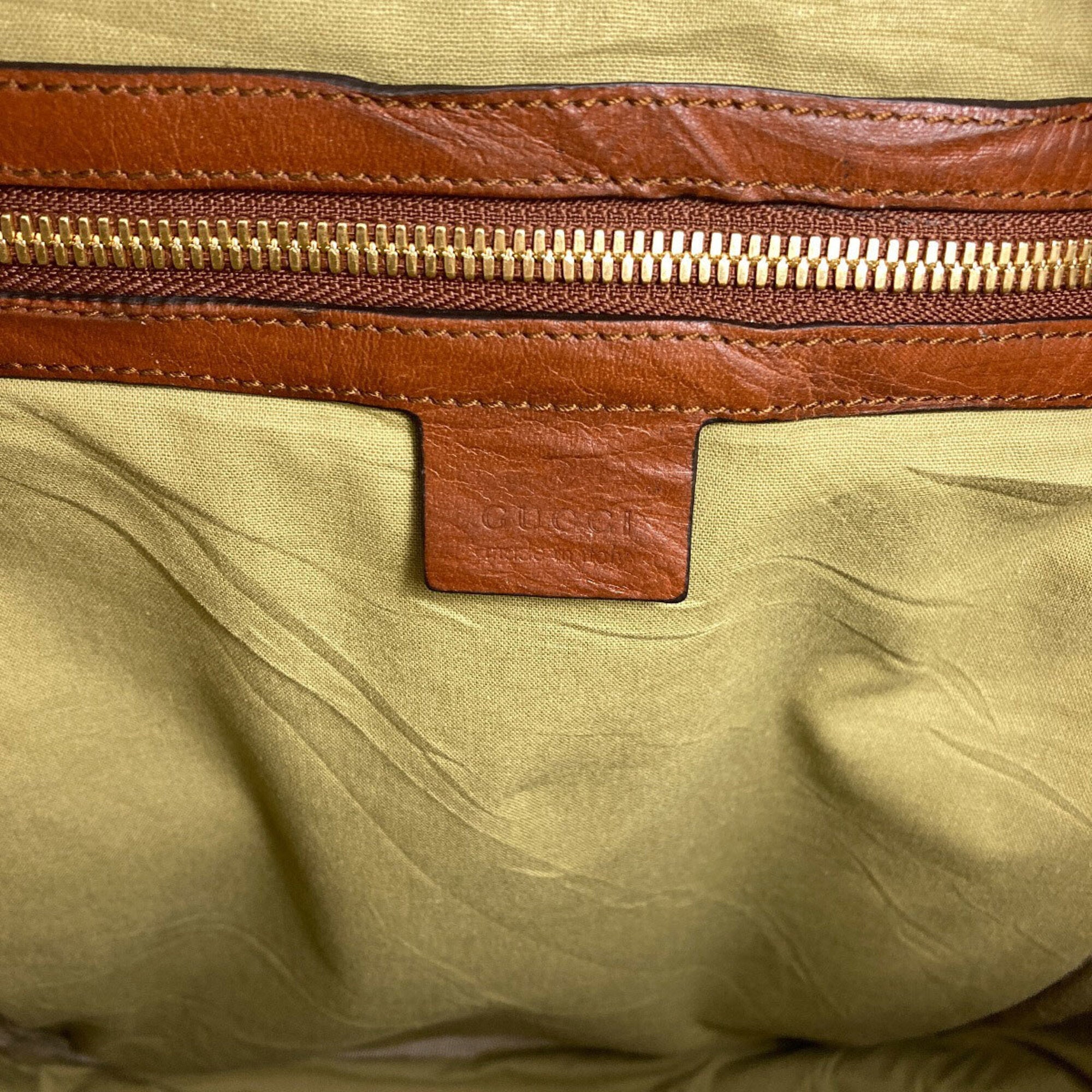 Gucci Brown Canvas Backpack (Pre-Owned)