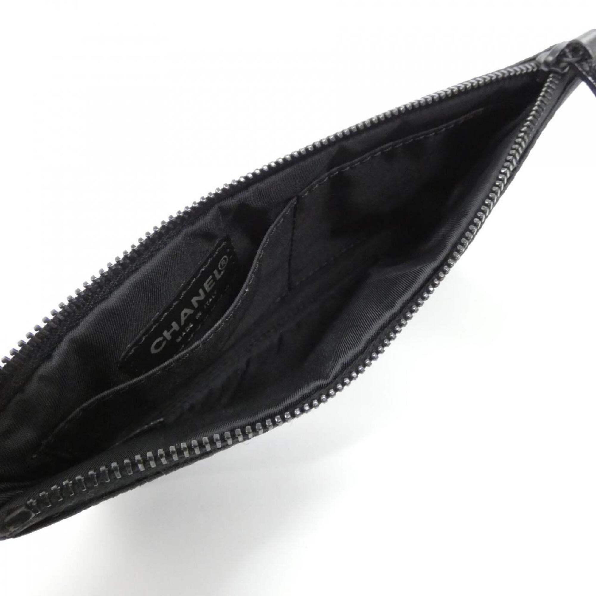 Chanel Travel Line Black Nylon Pouch