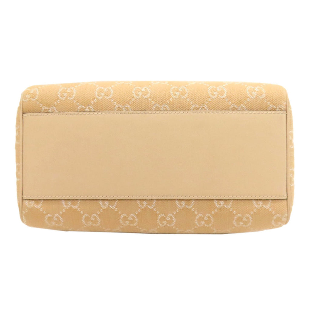 Gucci Beige Canvas Handbag (Pre-Owned)