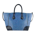Louis Vuitton Black Blue Epi Leather Handbag Shoulder Bag