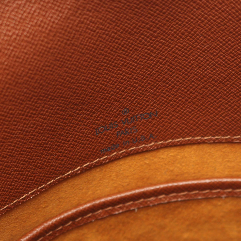 Louis Vuitton Brown Coated Canvas Leather Shoulder Bag