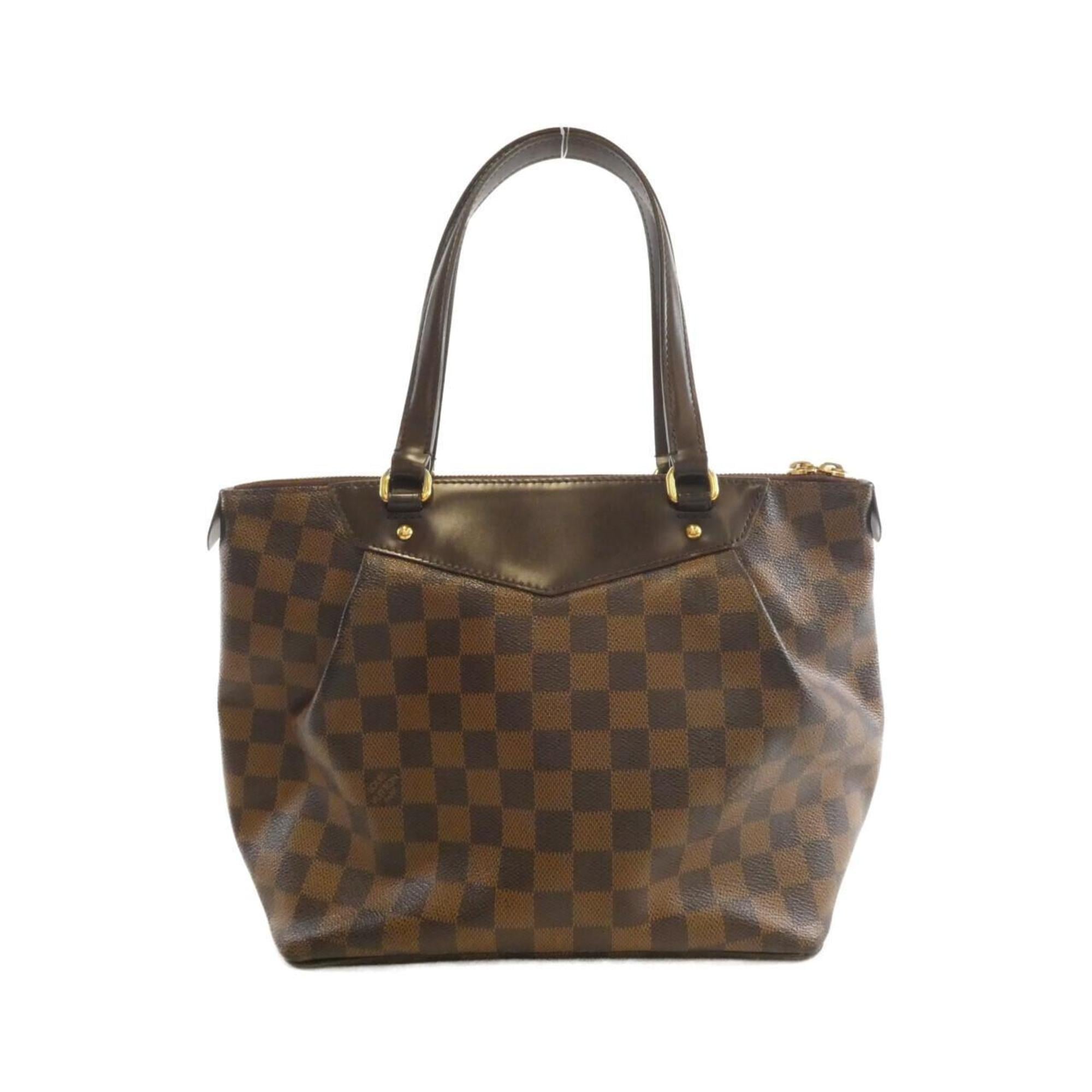 Louis Vuitton Brown Coated Canvas Handbag