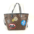 Louis Vuitton Black Brown Monogram Shoulder Bag Tote Bag