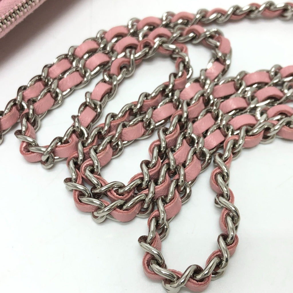 Chanel Pink Leather Shoulder Bag