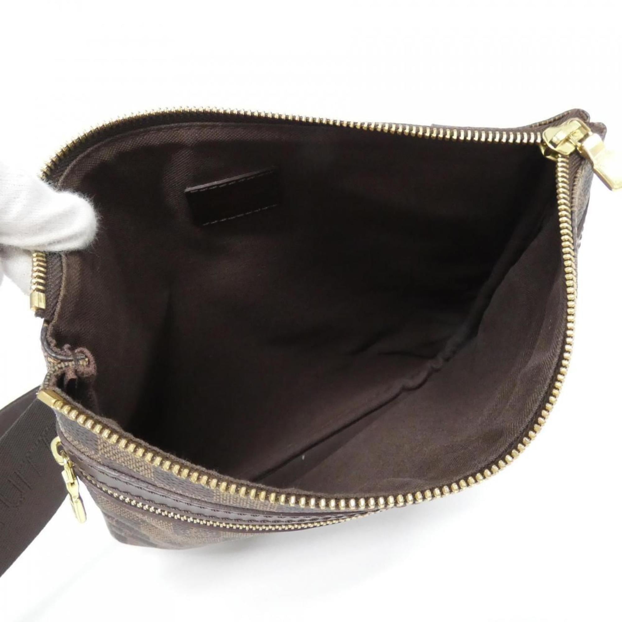 Louis Vuitton Ebene Coated Canvas Pochette Shoulder Bag