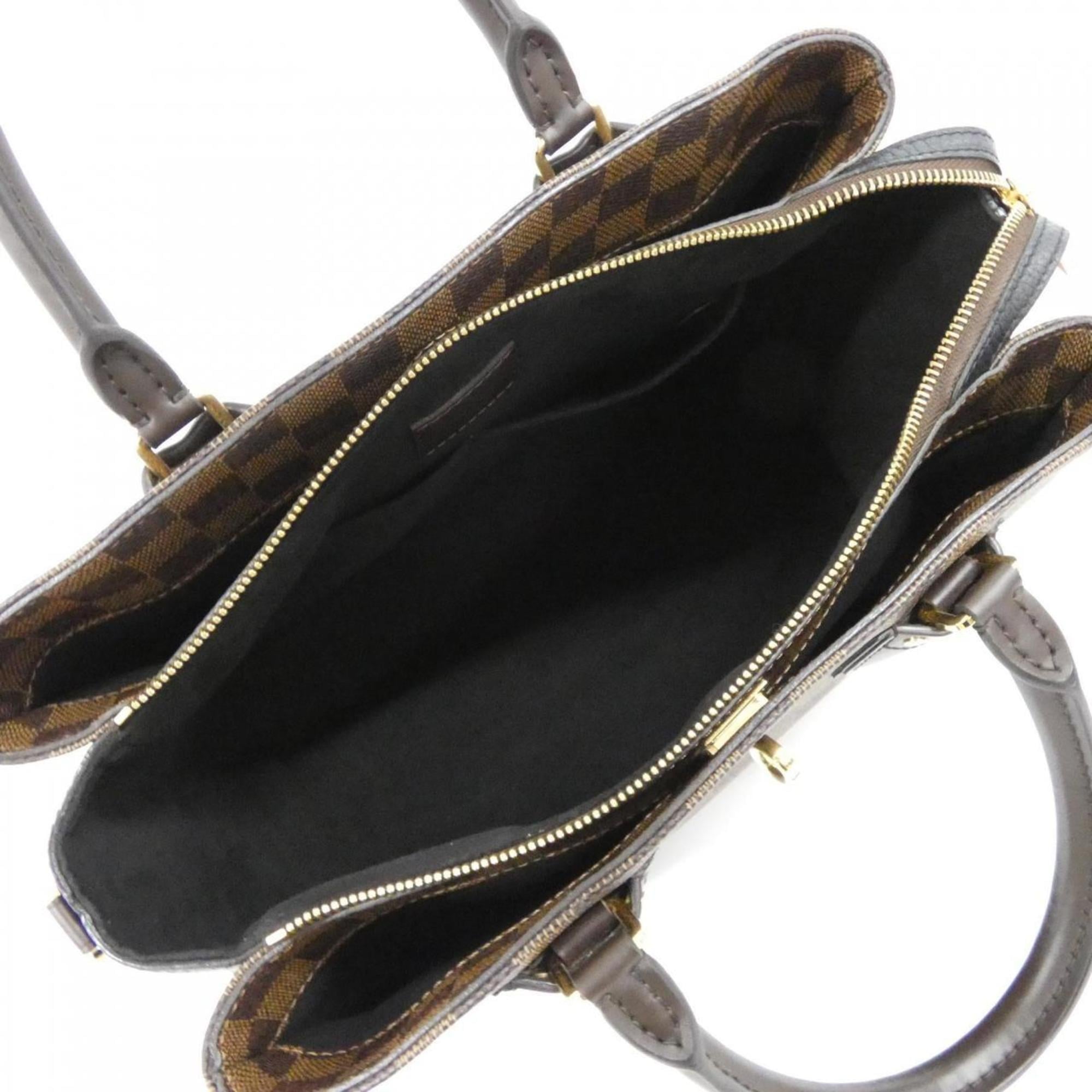 Louis Vuitton Black Ebene Coated Canvas Handbag