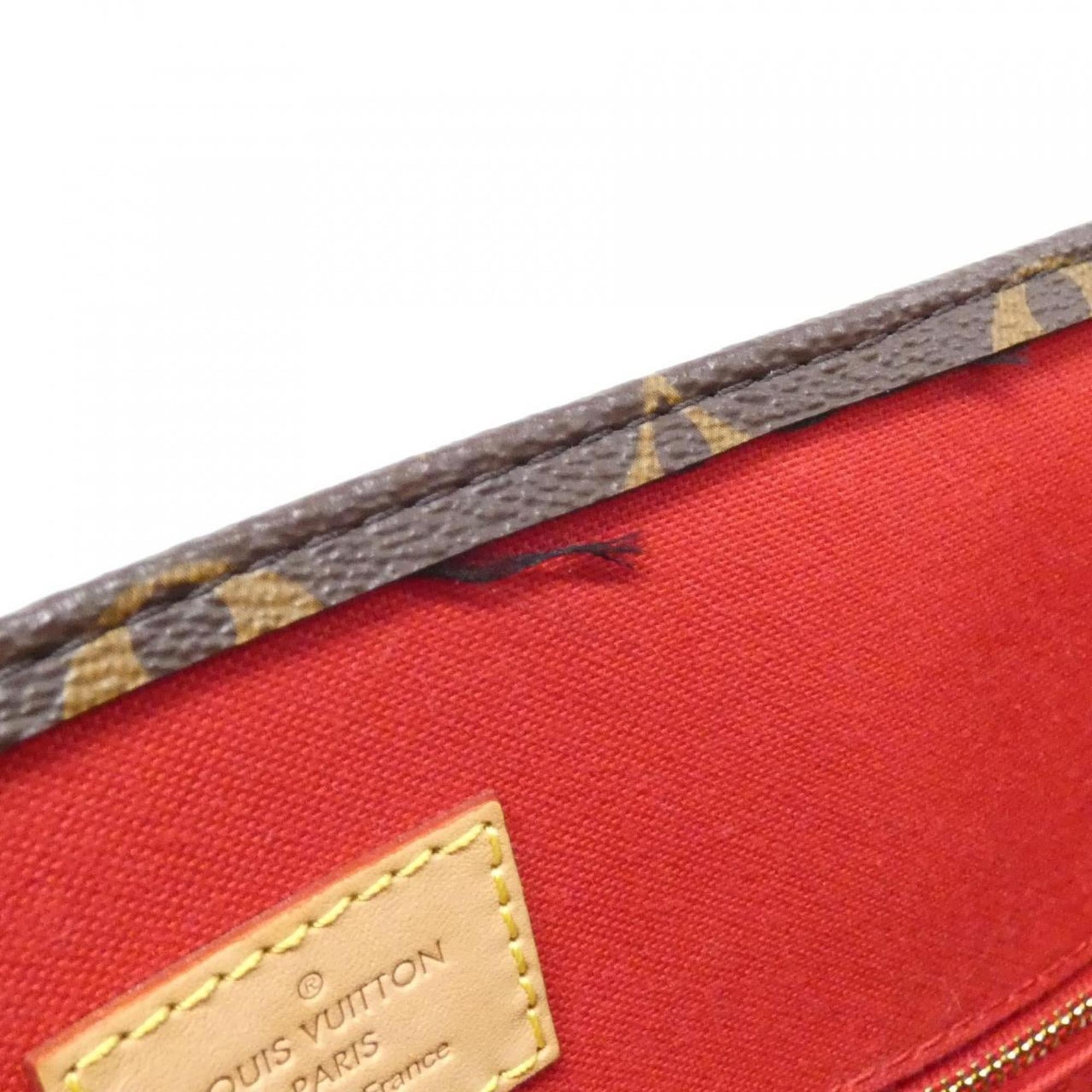 Louis Vuitton Brown Marron Coated Canvas Handbag