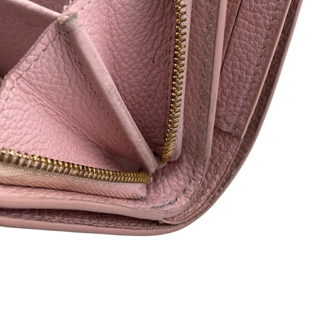 Louis Vuitton Pink Leather Wallet