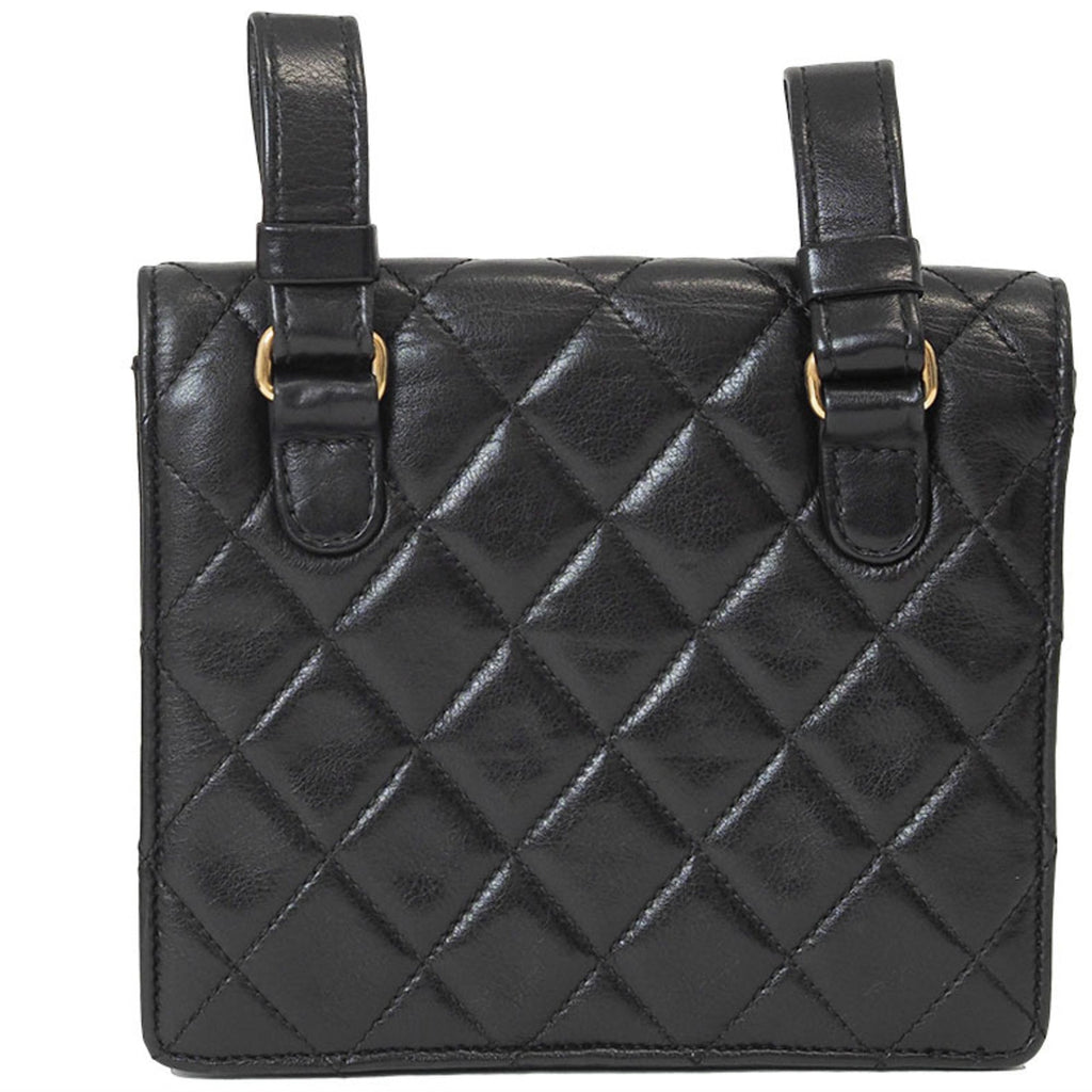 Chanel Black Leather Fanny Pack