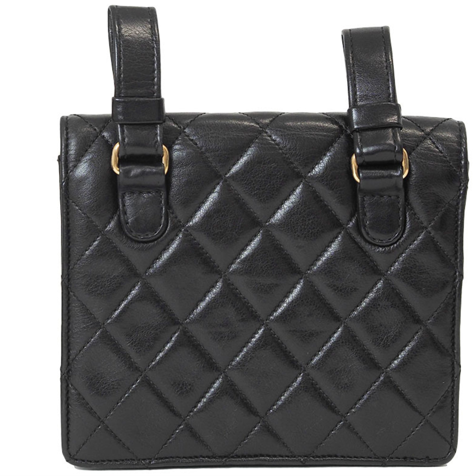 Chanel Black Leather Fanny Pack