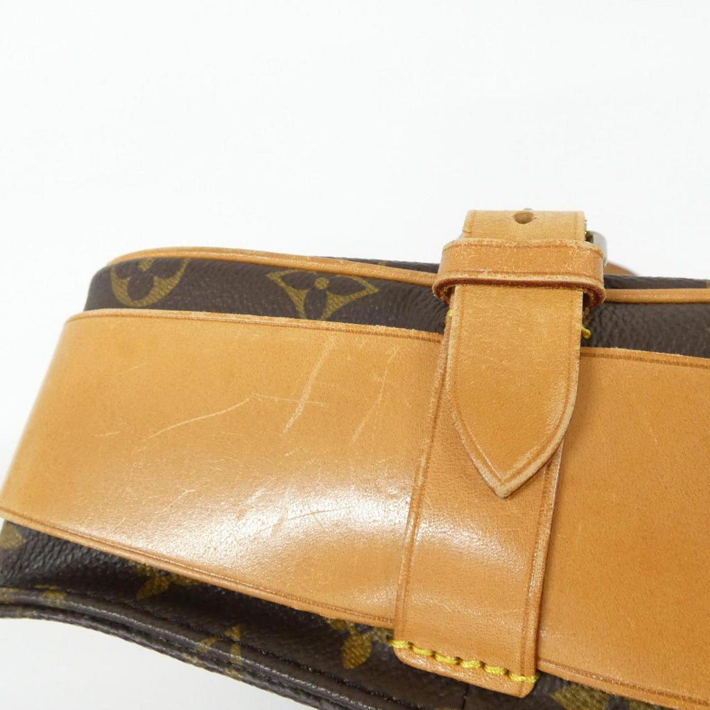 Louis Vuitton Brown Coated Canvas Shoulder Bag