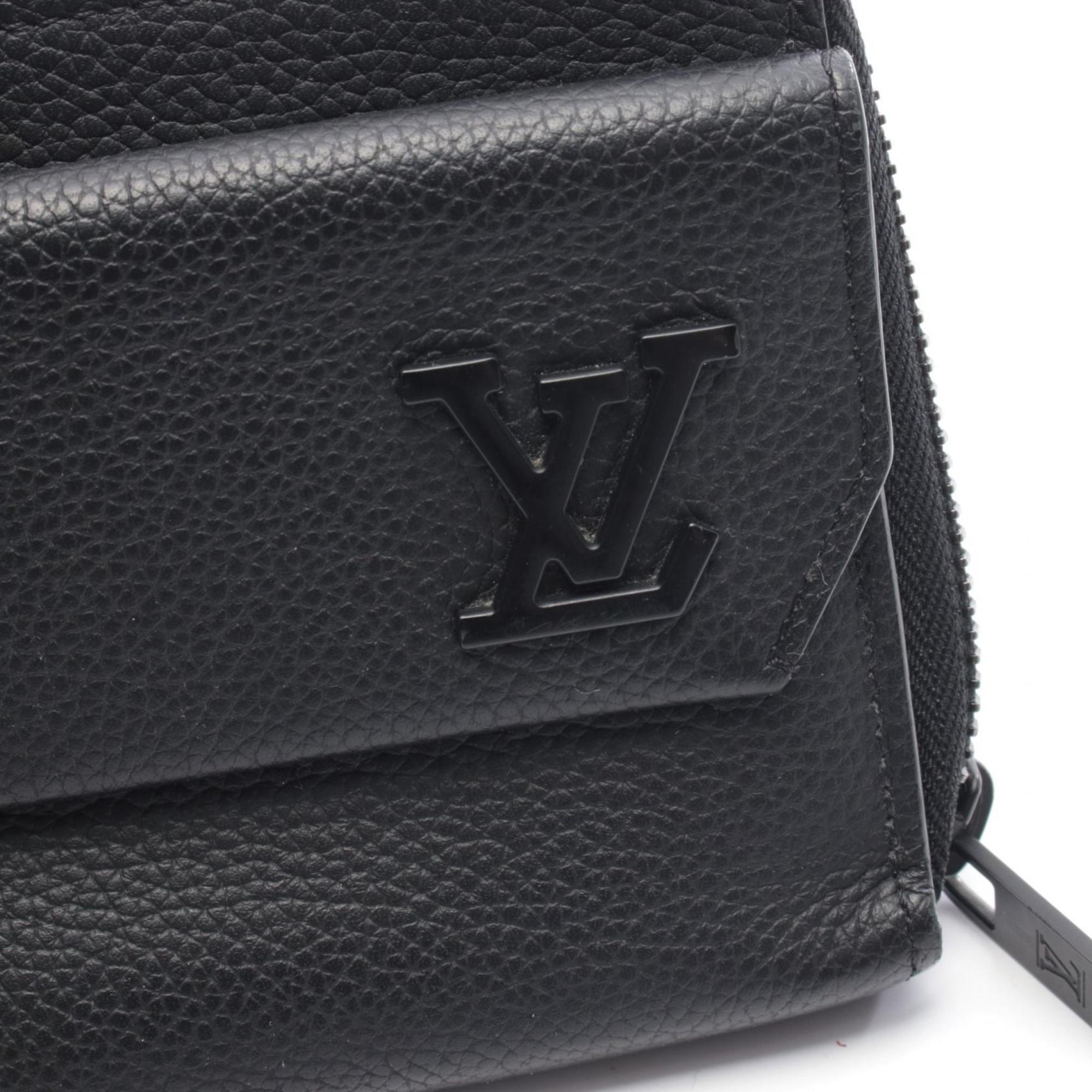 Louis Vuitton Black Noir Leather Long Wallet