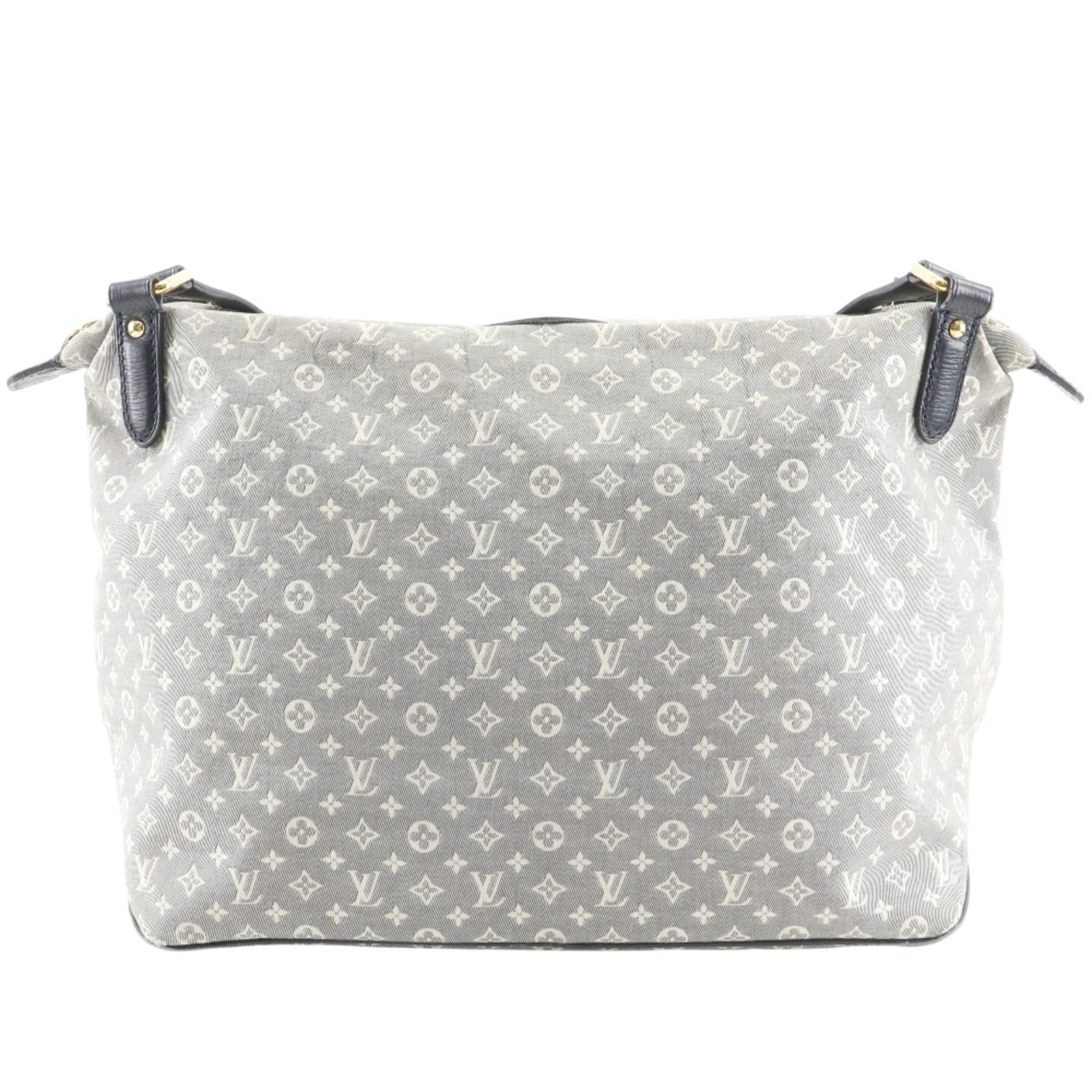 Louis Vuitton Gray Navy Canvas Shoulder Bag Tote Bag