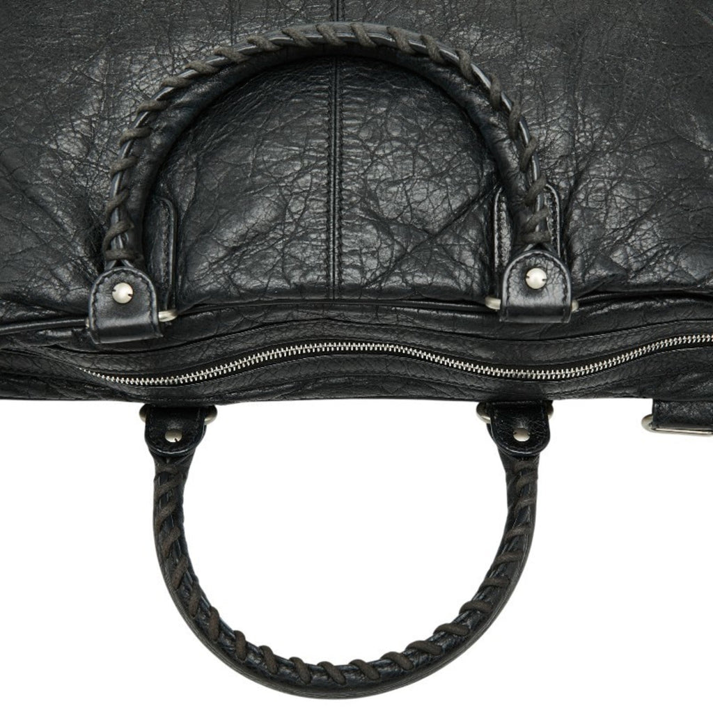 Balenciaga Black Leather Briefcase Shoulder