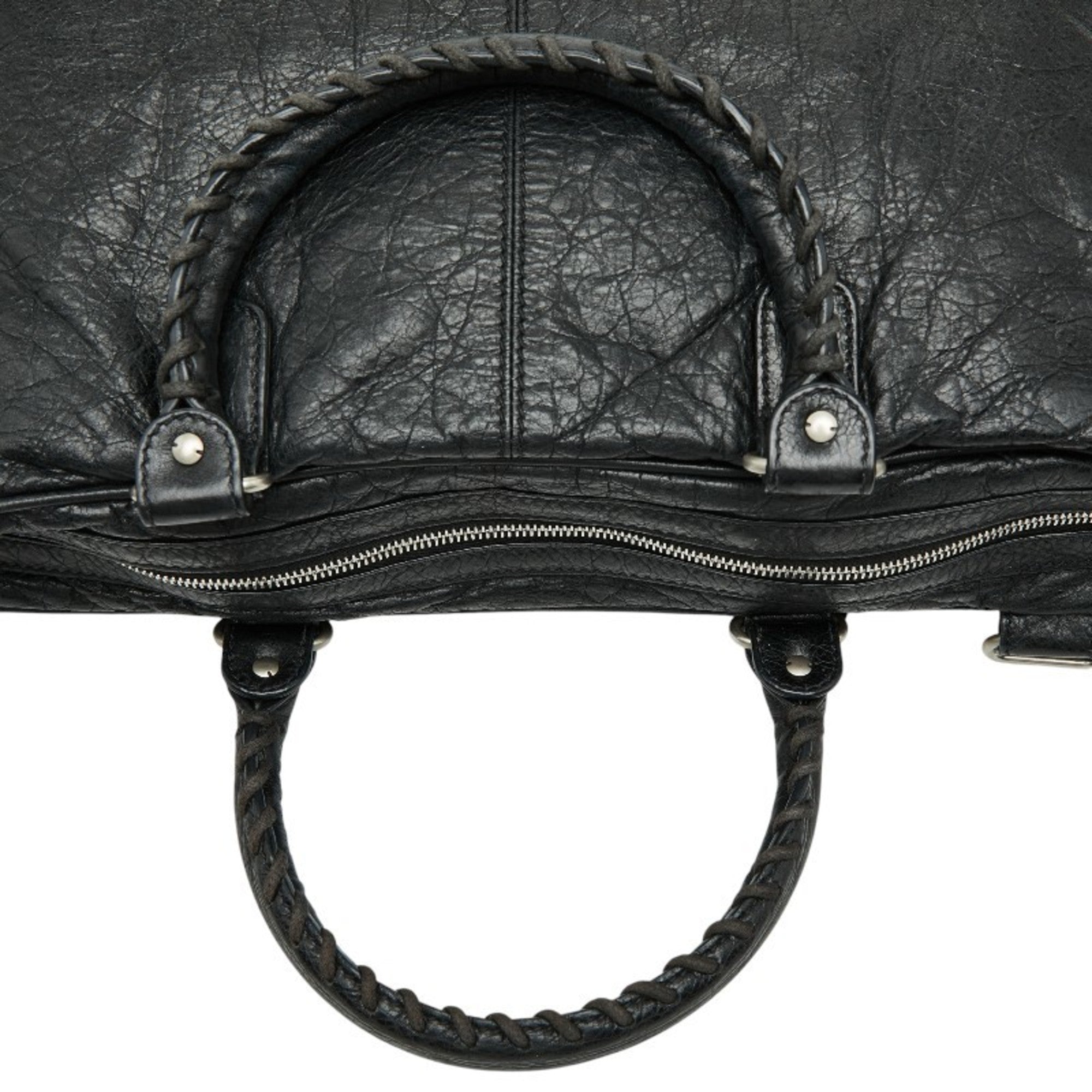 Balenciaga Black Leather Briefcase Shoulder