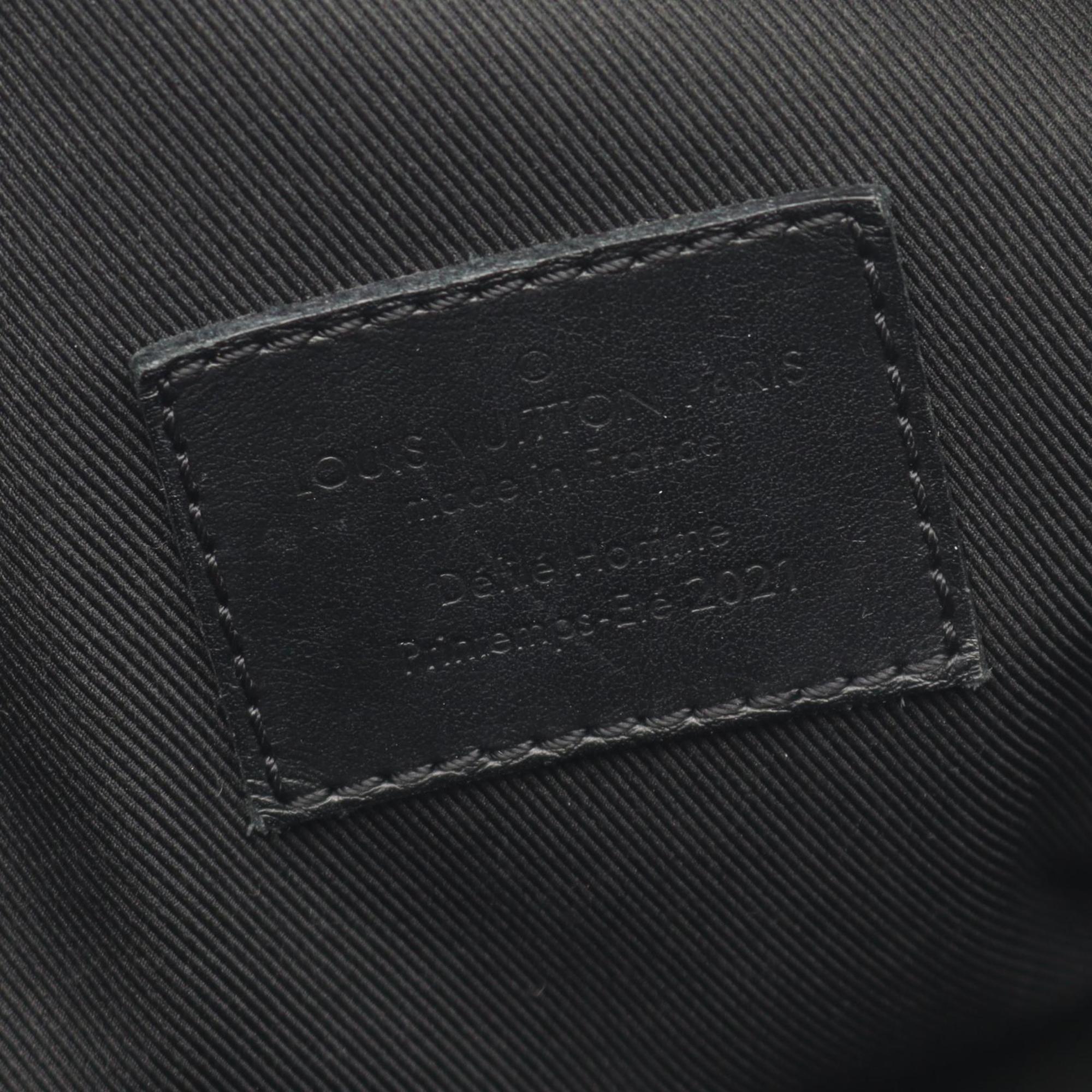Louis Vuitton Black Brown Monogram Macassar Multi-Color Coated Canvas Leather Shoulder Bag