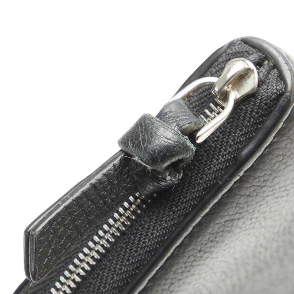 Louis Vuitton Black Noir Leather Coin Purse/Coin Case