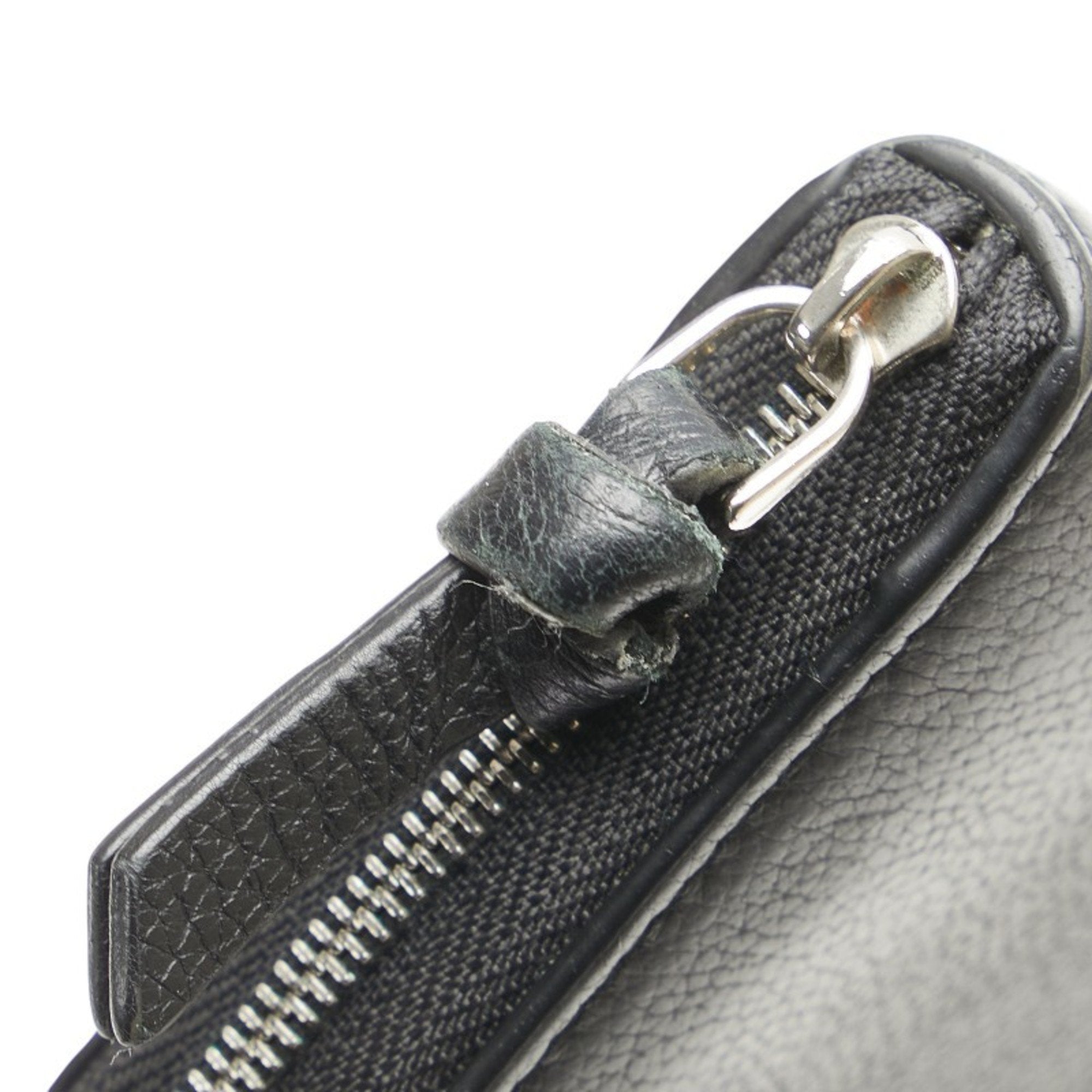 Louis Vuitton Black Noir Leather Coin Purse/Coin Case