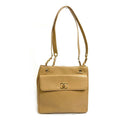 Chanel Beige Leather Shoulder Bag