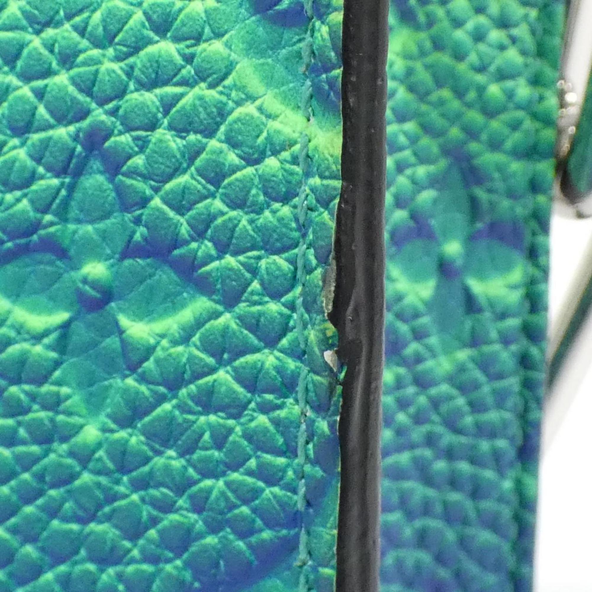 Louis Vuitton Blue Leather Shoulder Bag