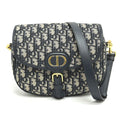 Christian Dior Gray Leather Shoulder Bag (Pre-Owned)