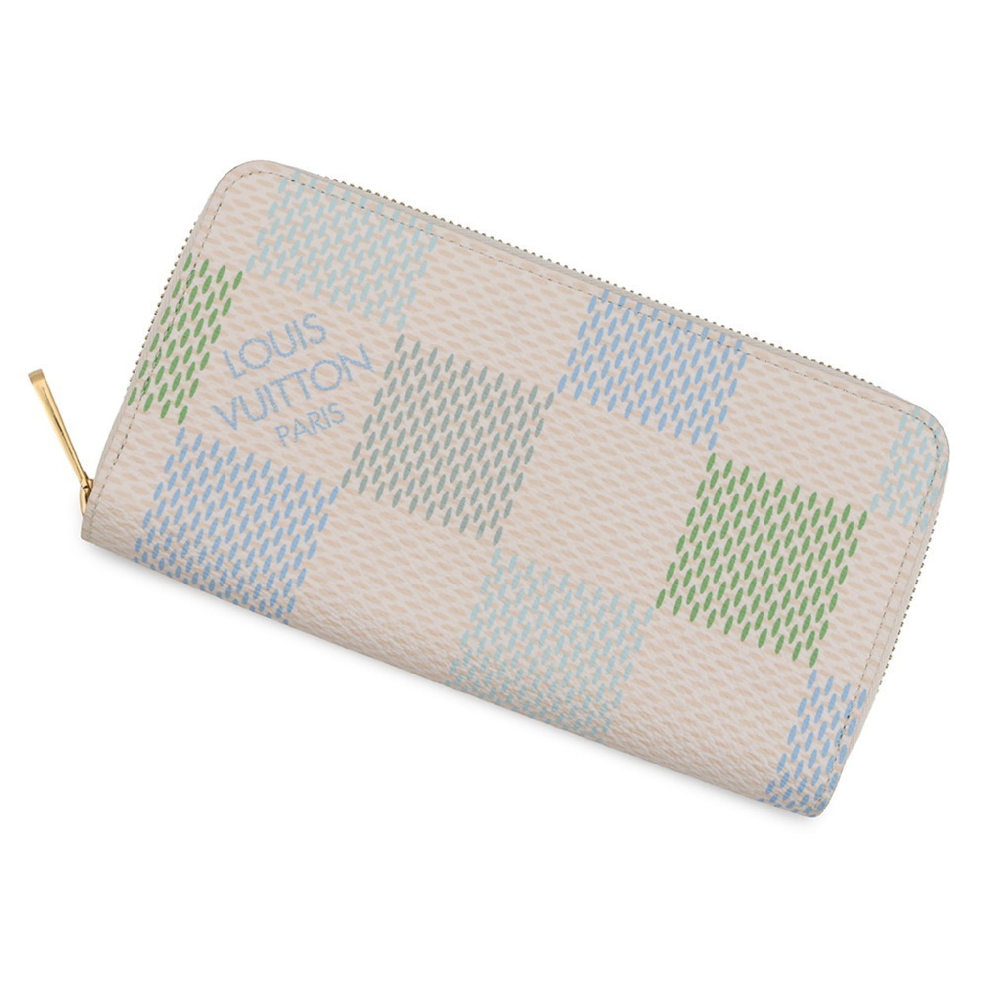 Louis Vuitton Beige Light Green Long Wallet