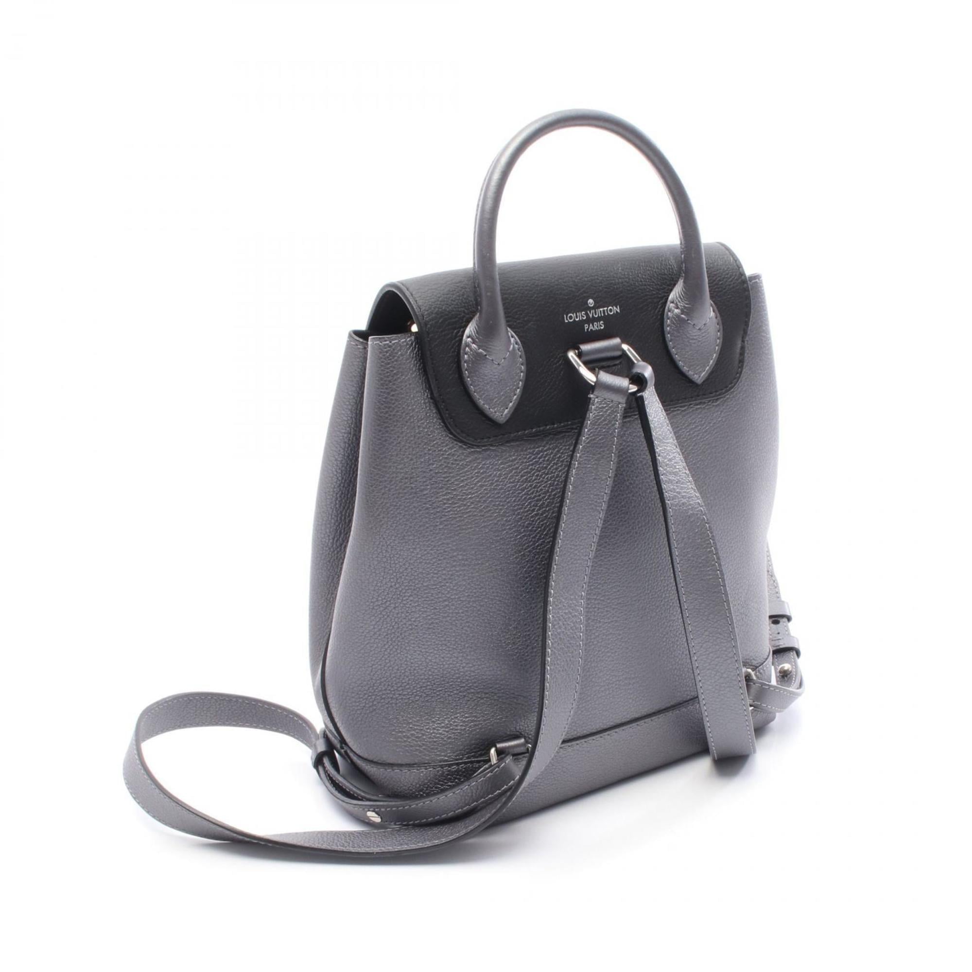 Louis Vuitton Gray Leather Backpack