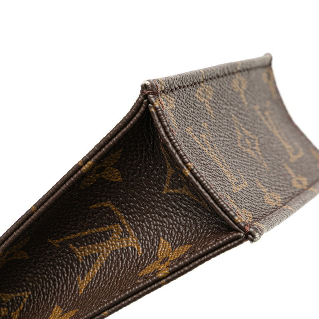 Louis Vuitton Brown Pvc Leather Handbag Shoulder Bag