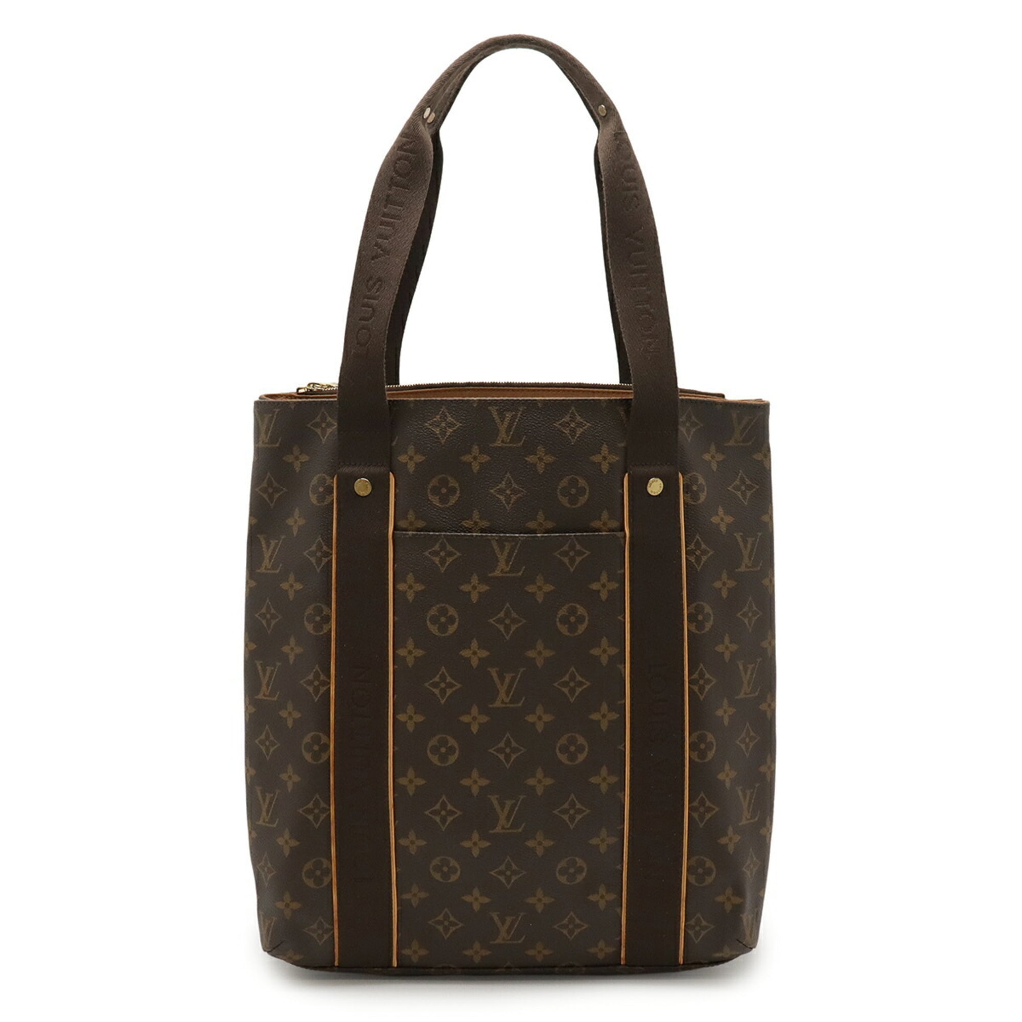 Louis Vuitton Brown Canvas Shoulder Bag Tote Bag