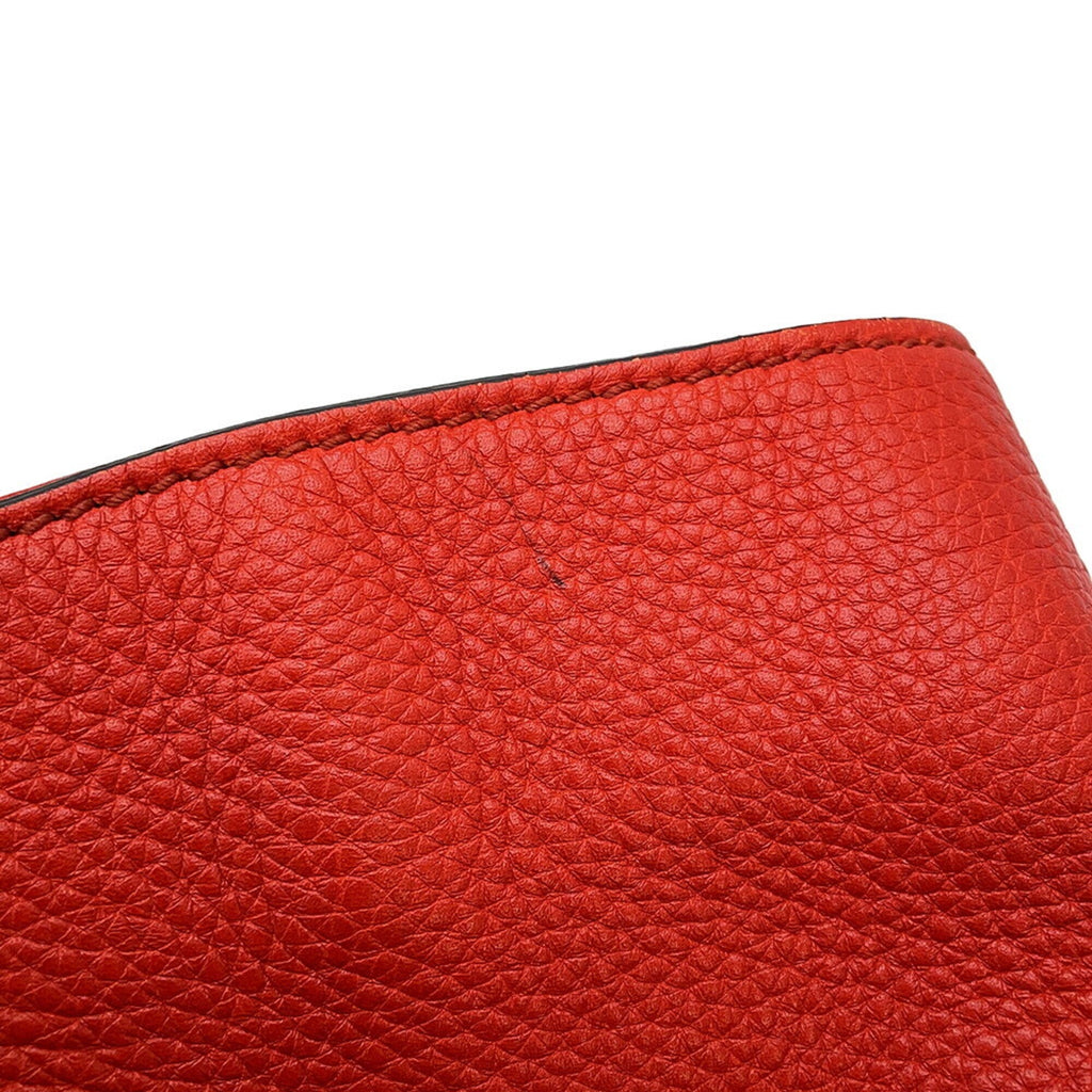 Gucci Champagne Gold Orange Leather Handbag Tote Bag (Pre-Owned)