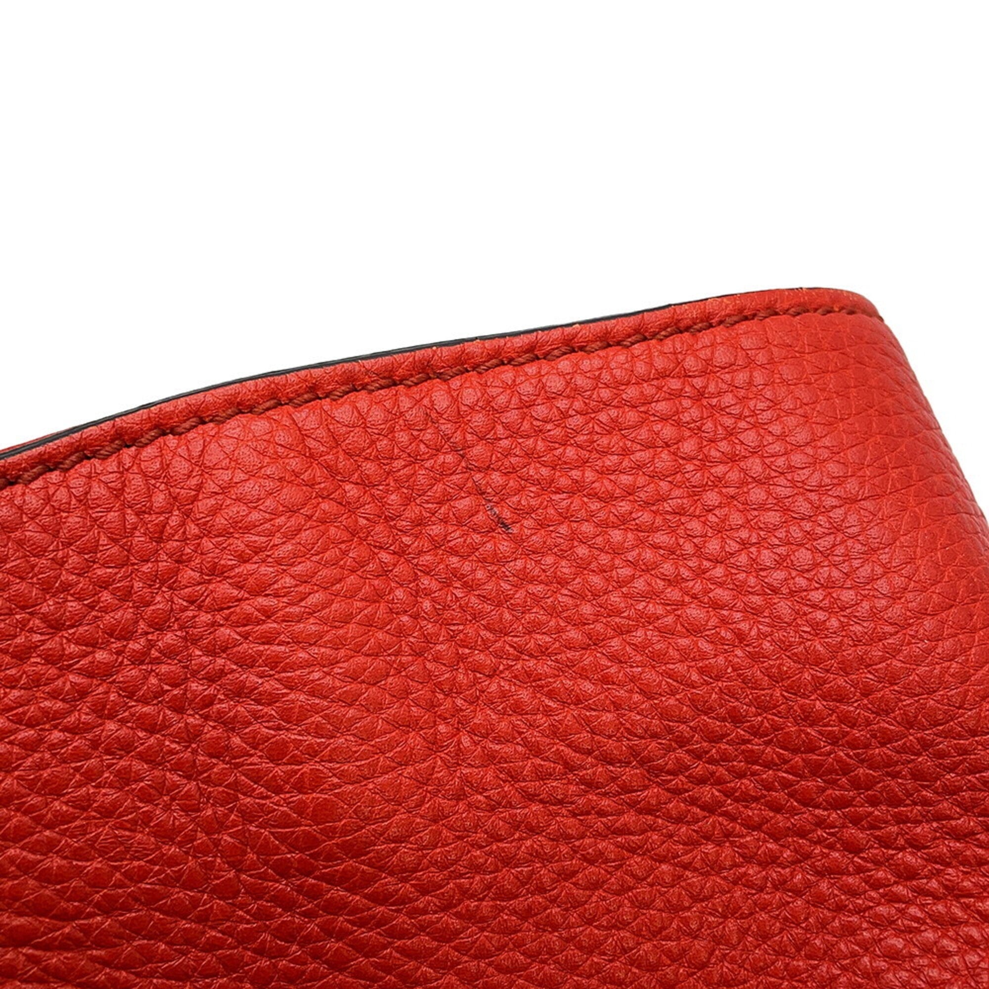 Gucci Champagne Gold Orange Leather Handbag Tote Bag (Pre-Owned)
