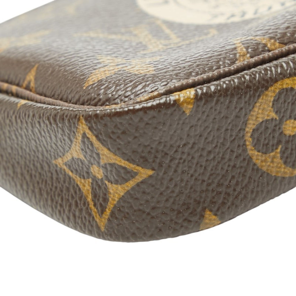 Louis Vuitton Monogram Brown Pvc Leather Handbag Pouch
