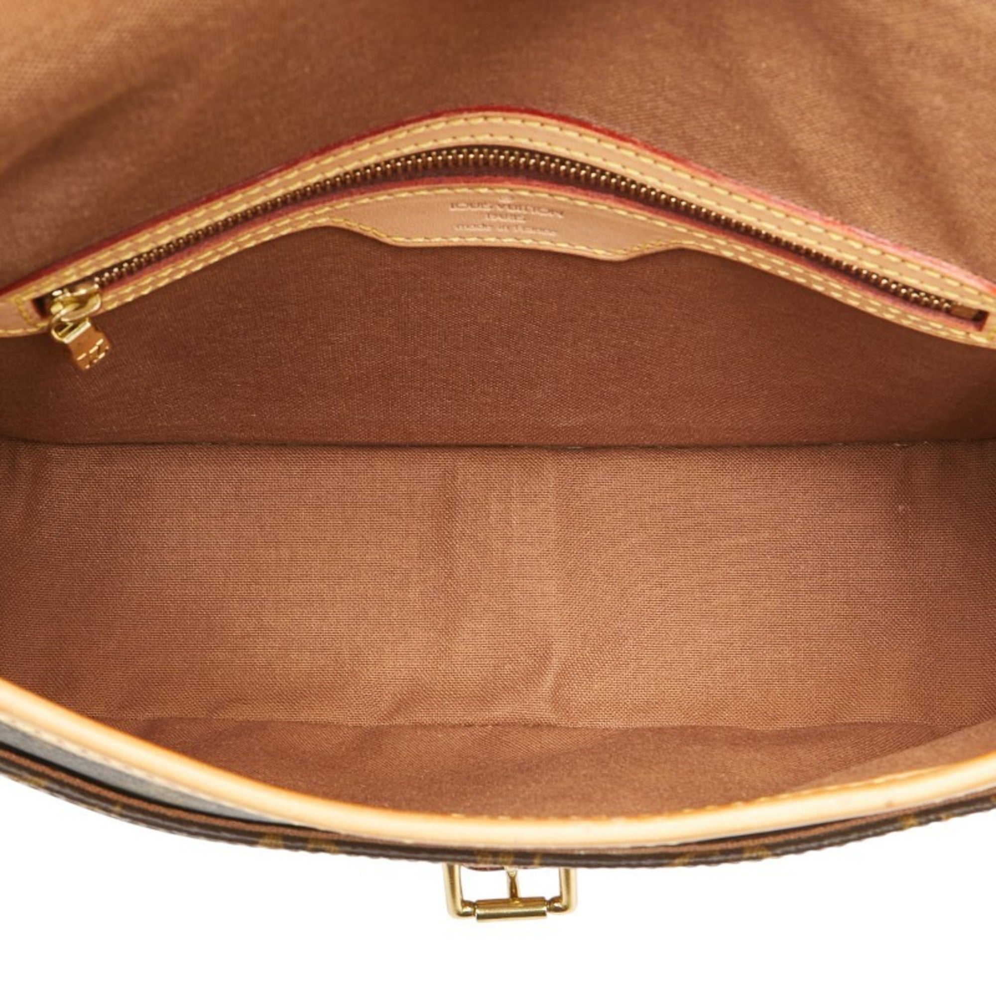 Louis Vuitton Monogram Brown Pvc Leather Shoulder Bag