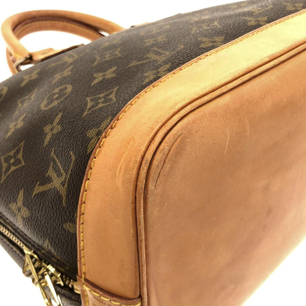 Louis Vuitton Marron Coated Canvas Handbag