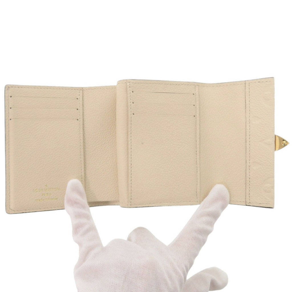 Louis Vuitton Monogram Empreinte Gold Monogram White Monogram Empreinte Wallet (Tri-Fold)