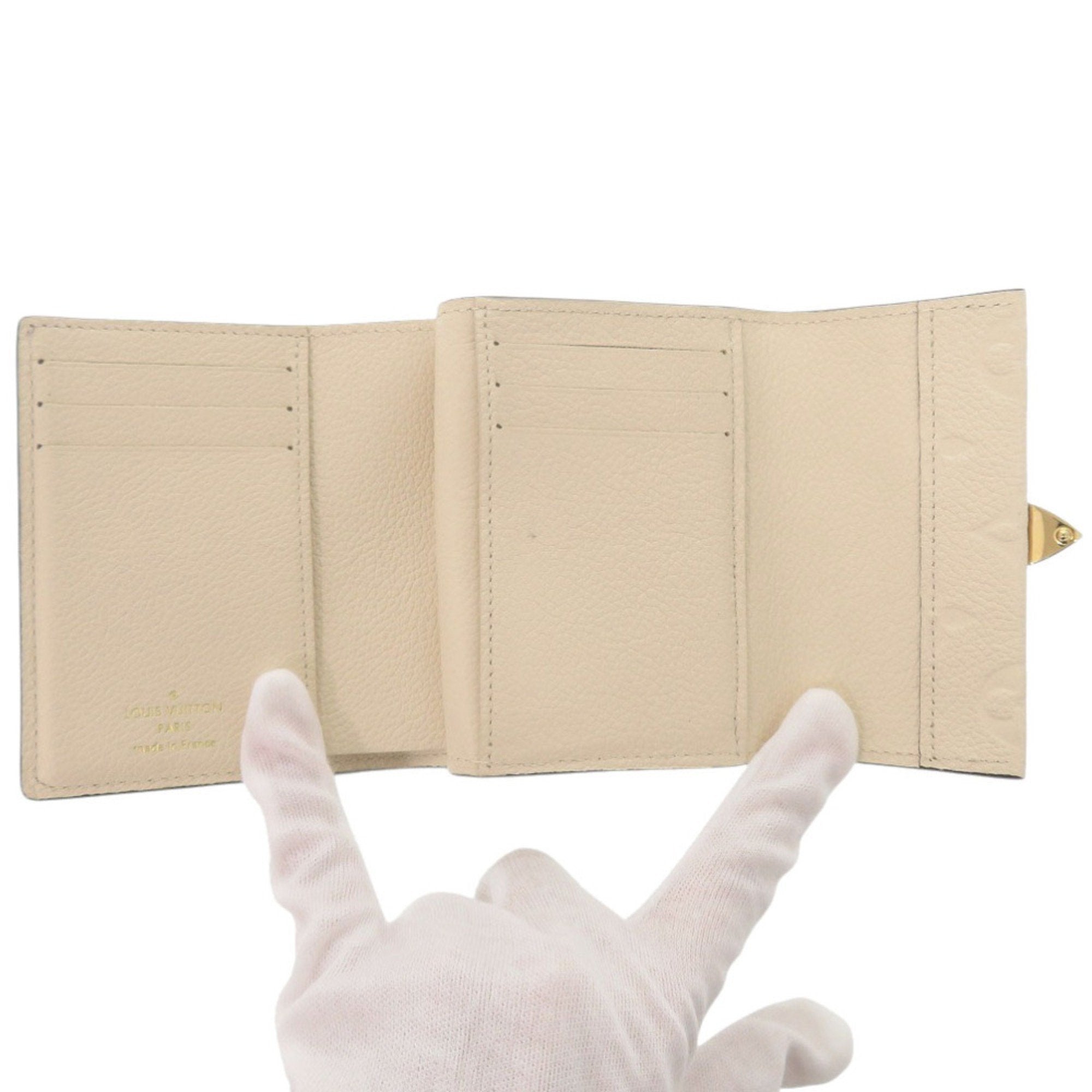 Louis Vuitton Monogram Empreinte Gold Monogram White Monogram Empreinte Wallet (Tri-Fold)