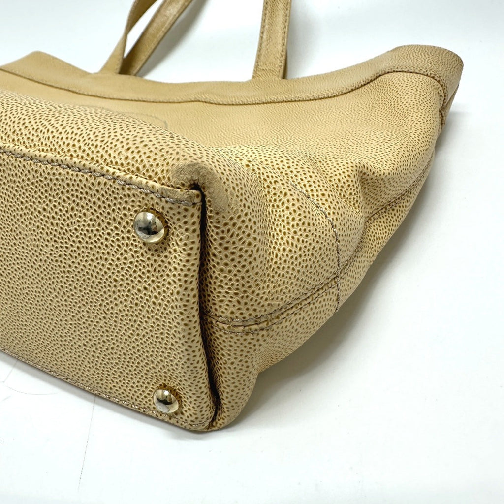 Chanel Beige Leather Tote Bag